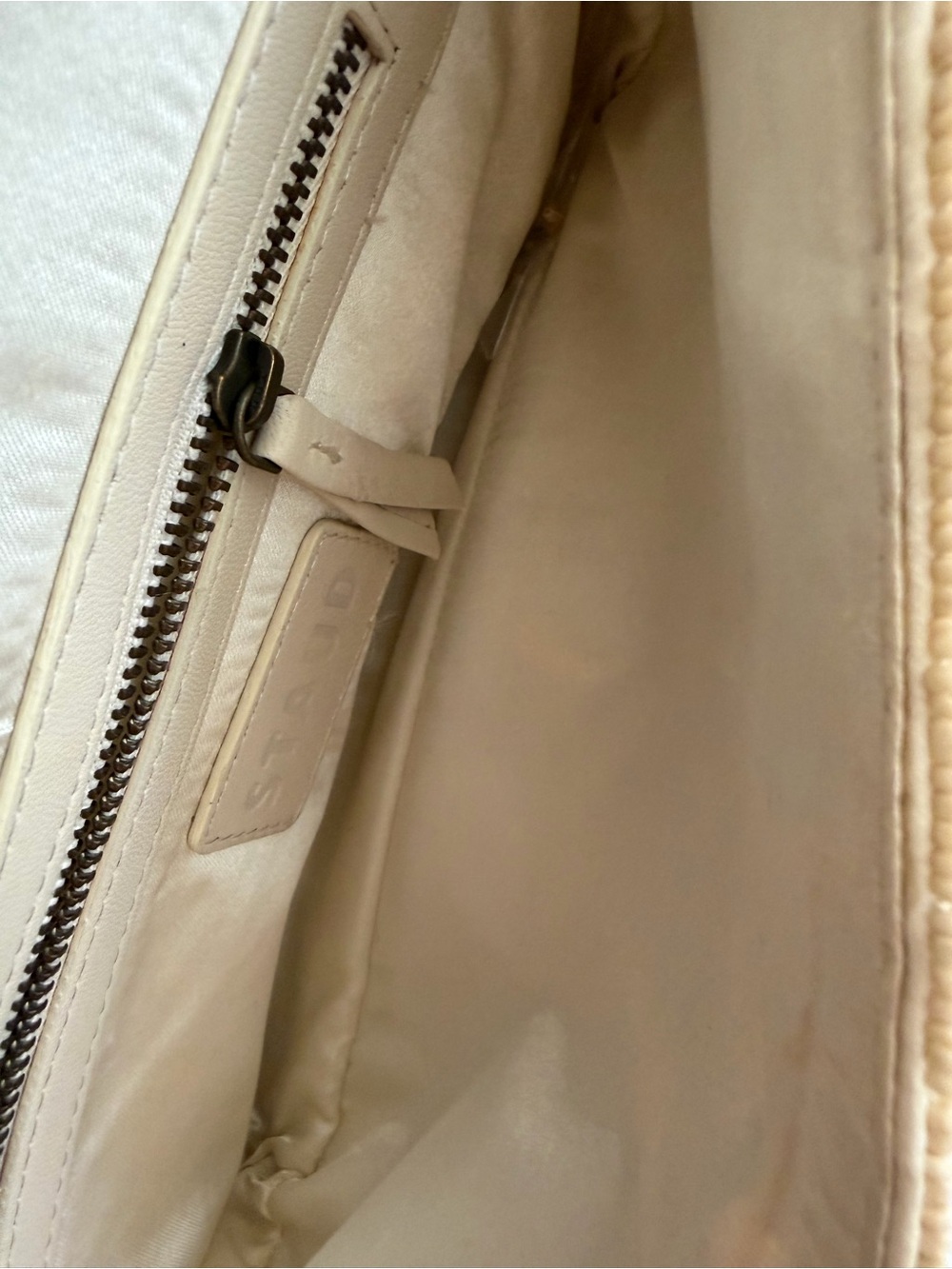 STAUD Cream Beaded Floral Shoulder Bag - Picture 4 of 9